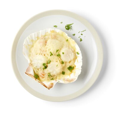 Sint-jakobsschelp met coquilles